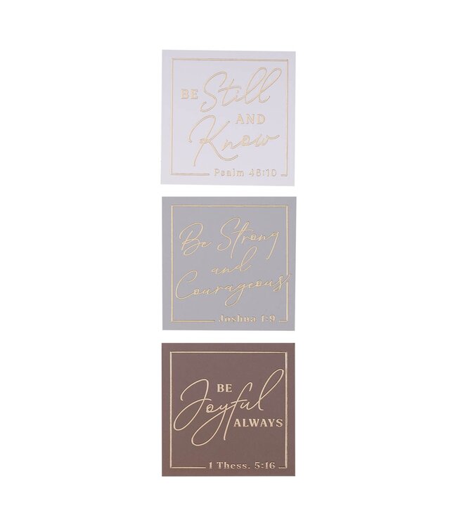 Be Strong and Courageous Delicate Dahlia Magnet Set - Joshua 1:9 | 冰箱貼套裝