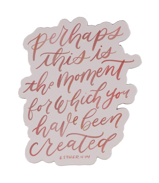 Perhaps This is the Moment Pink Magnet - Esther 4:14 | 冰箱貼