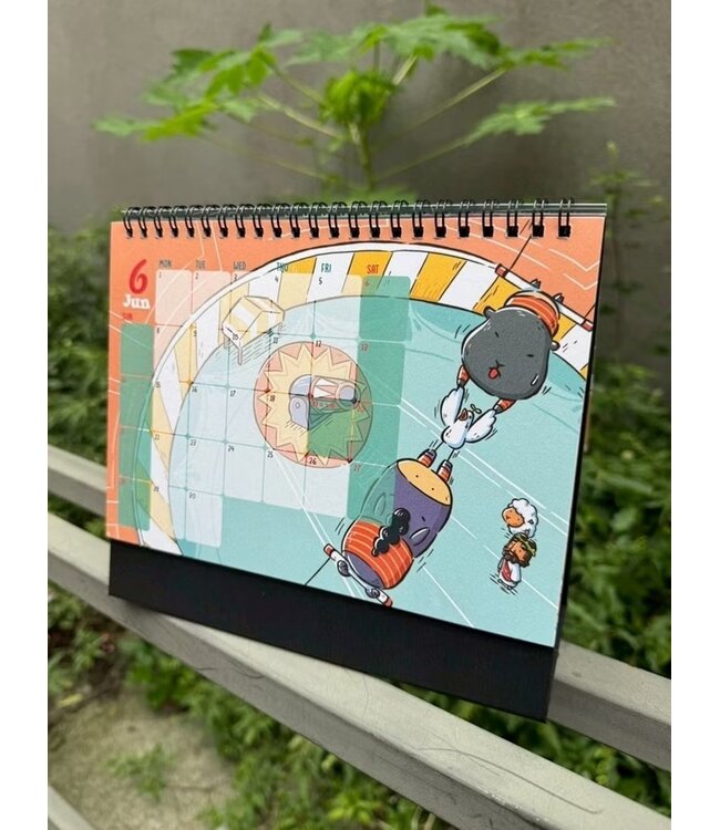 2026插畫桌曆