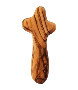 Mercy Link Pocket Prayer Comfort Cross (medium size) | 手工橄欖木療癒十字架