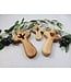 Bethlehem Olive Wood Comfort Cross: Handheld Palm Cross, Heart (large size) | 手工橄欖木療癒十字架（愛心）