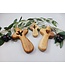 Bethlehem Olive Wood Comfort Cross: Handheld Palm Cross, Heart (large size) | 手工橄欖木療癒十字架（鴿子）