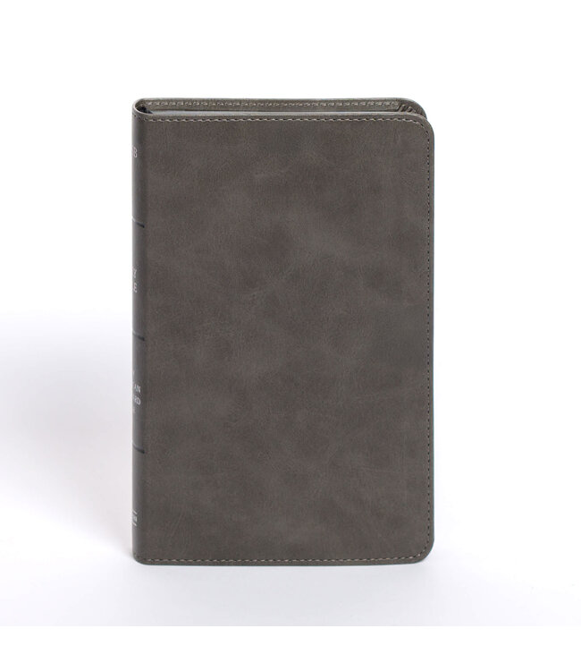 NASB Personal Size Bible, Charcoal LeatherTouch