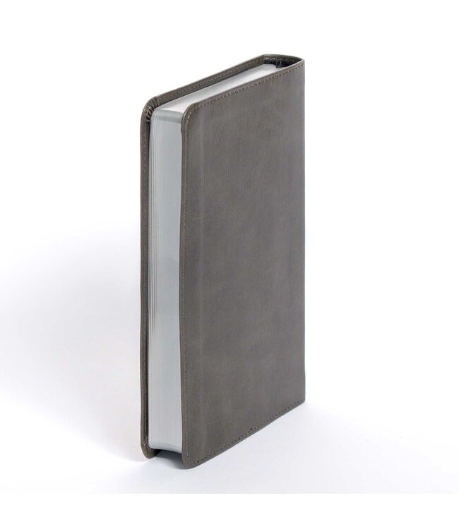 NASB Personal Size Bible, Charcoal LeatherTouch
