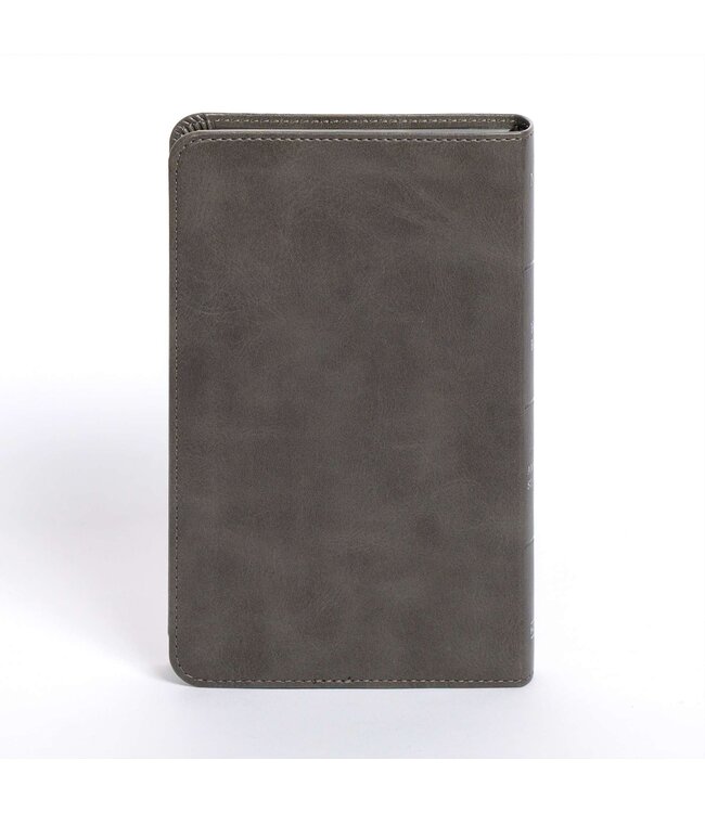NASB Personal Size Bible, Charcoal LeatherTouch