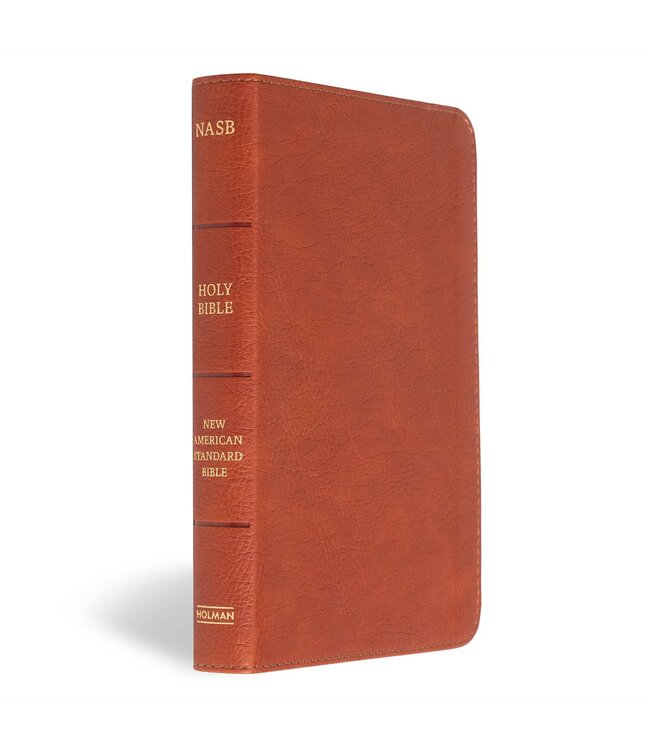 NASB Personal Size Bible, Burnt Sienna LeatherTouch