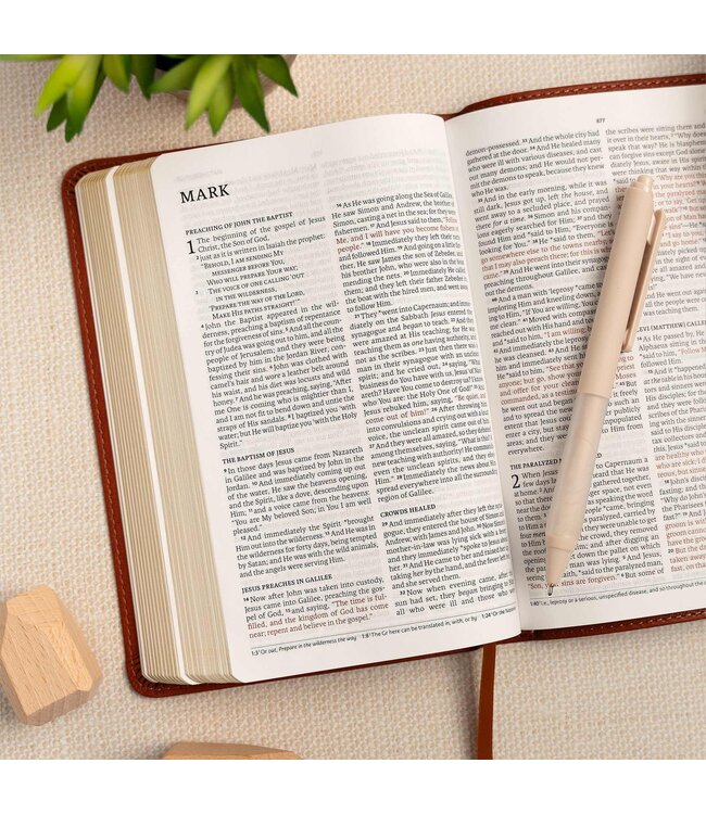 NASB Personal Size Bible, Burnt Sienna LeatherTouch