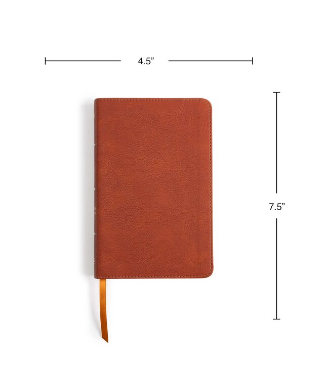 NASB Personal Size Bible, Burnt Sienna LeatherTouch