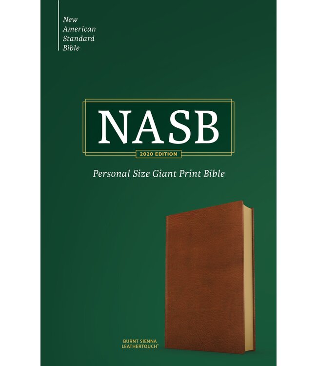 NASB Personal Size Giant Print Bible, Burnt Sienna LeatherTouch