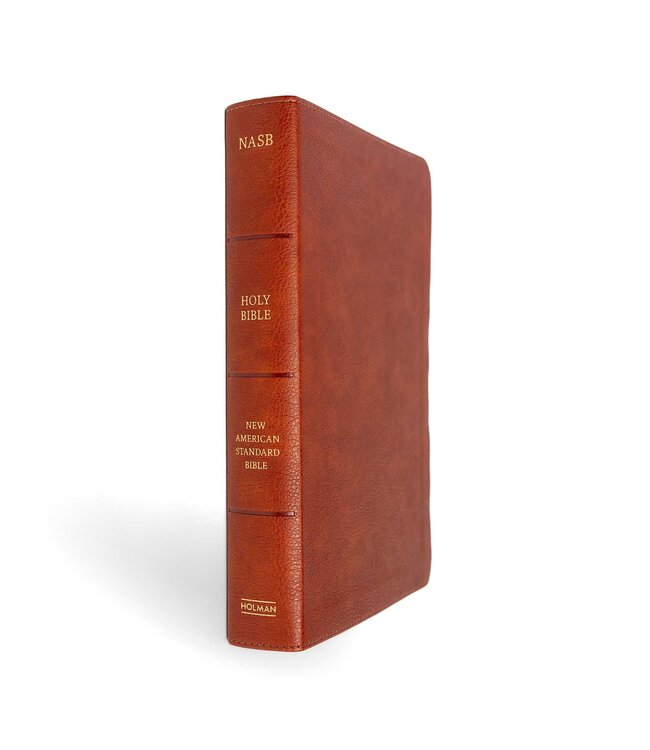 NASB Personal Size Giant Print Bible, Burnt Sienna LeatherTouch