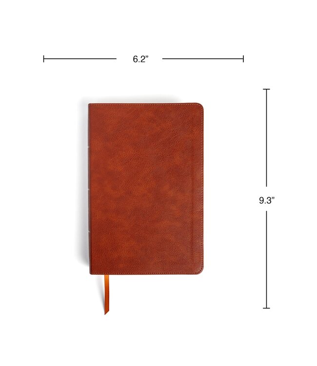NASB Personal Size Giant Print Bible, Burnt Sienna LeatherTouch