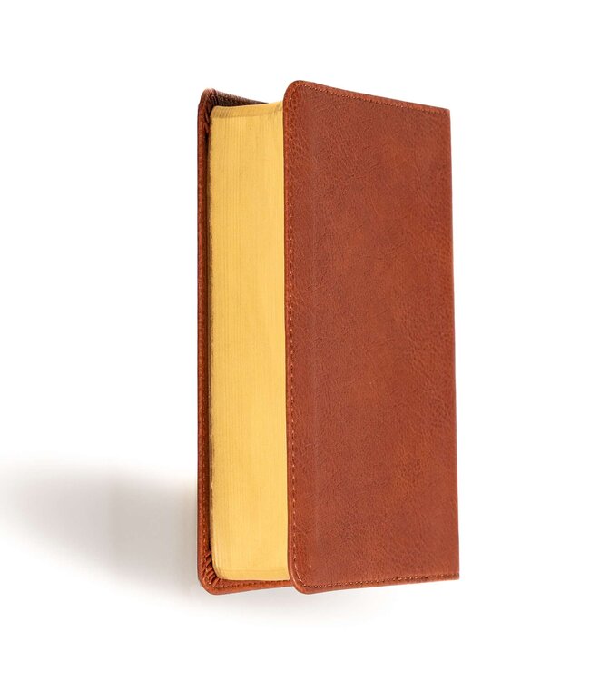 NASB Large Print Compact Reference Bible, Burnt Sienna LeatherTouch