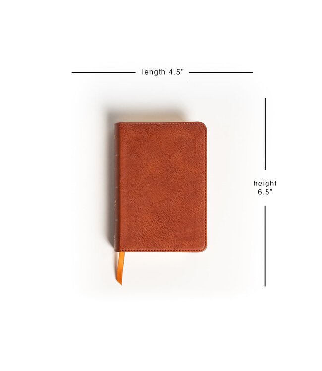 NASB Large Print Compact Reference Bible, Burnt Sienna LeatherTouch
