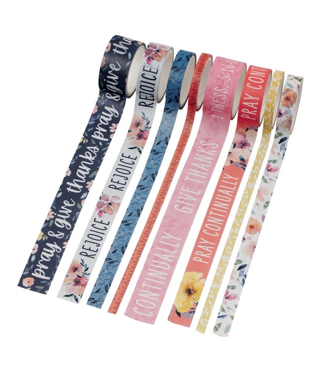 Give Thanks Always Washi Tape Set - 1 Thessalonians 5:16-17 | 和紙膠帶套裝