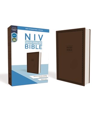 Zondervan NIV Value Thinline Bible (Comfort Print)-Chocolate Leathersoft