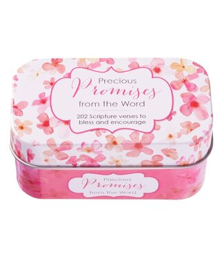 Christian Art Gifts Precious Promises from the Word Scripture Promise Cards in a Gift Tin | 聖經經文應許卡鐵盒裝