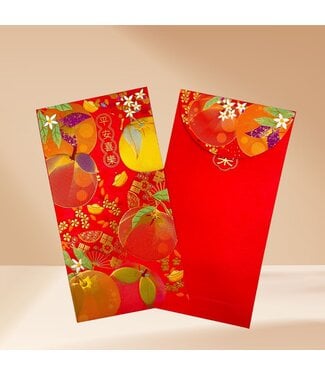 台灣華宣 CCLM 浮雕燙金紅包——平安喜樂（3入）