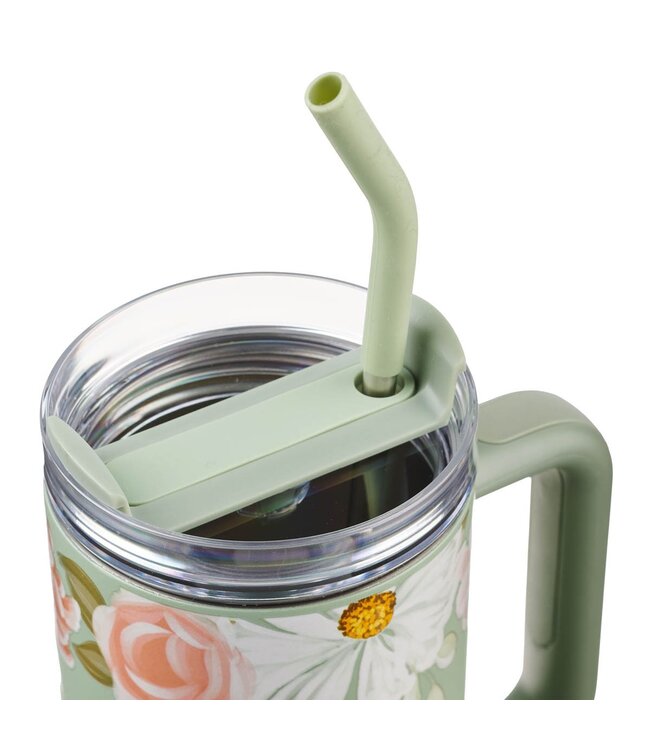 He Restores My Soul 40 oz Stainless Steel Travel Tumbler - Psalm 23:3 | 40盎司不鏽鋼吸管杯