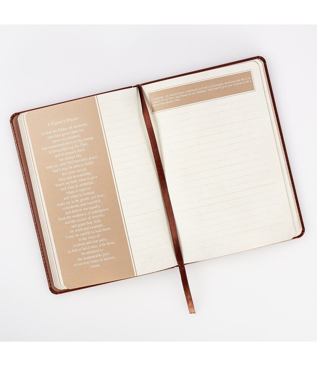 The Lord's Prayer Brown Faux Leather Prayer Journal - Matthew 6: 9-13 | 仿皮祈禱日誌