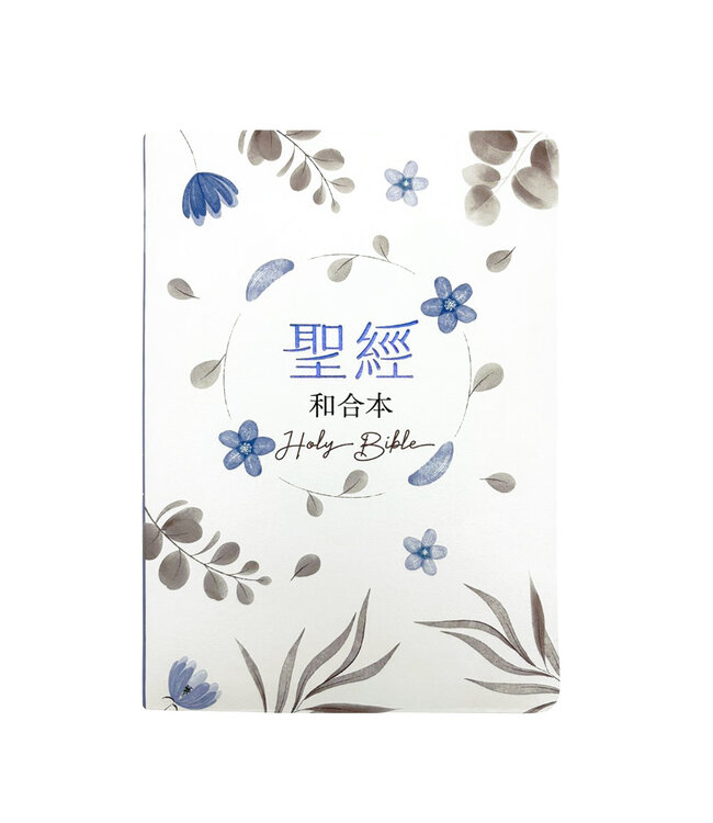 聖經．和合本．紅字橫排．彩繪皮面索引．粉藍