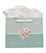 May His Face Shine Upon You Teal Large Landscape Gift Bag - Numbers 6:24 | 橫式大禮品袋附心意卡