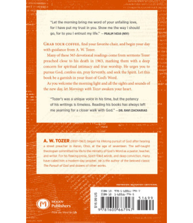 Mornings With Tozer: Daily Devotional Readings