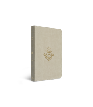 Crossway ESV Thinline Bible, Red Letter - TruTone®, Stone, Branch Design