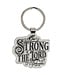 Be Strong in the Lord Silver Metal Keychain - Ephesians 6:10 | 金屬鑰匙圈