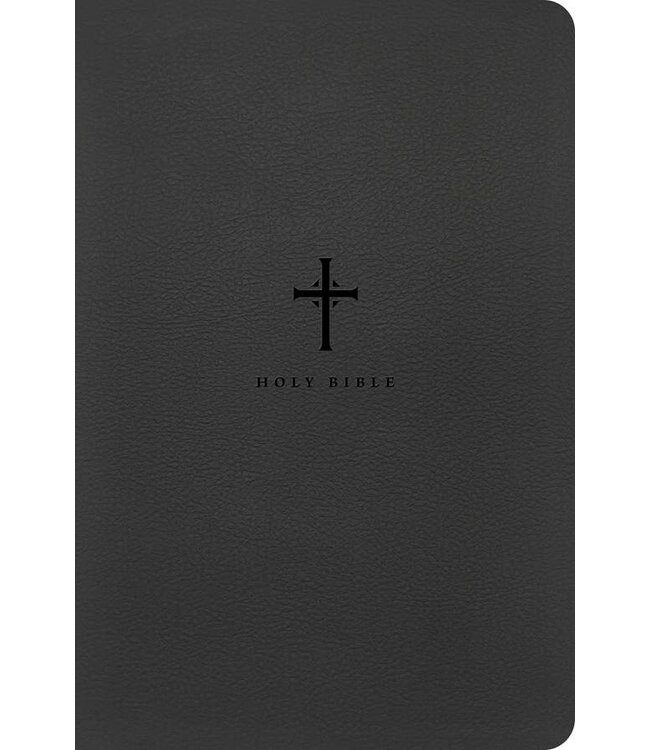 NLT Premium Value Thinline Bible, Large Print, Filament-Enabled--soft leather-look, black