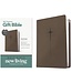 Premium Gift Bible NLT, Filament Enabled (LeatherLike, Star Cross Taupe, Red Letter)