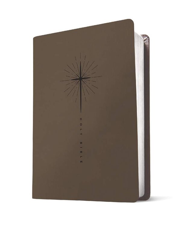 Premium Gift Bible NLT, Filament Enabled (LeatherLike, Star Cross Taupe, Red Letter)