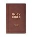 Chestnut Brown Faux Leather King James Version Gift Bible