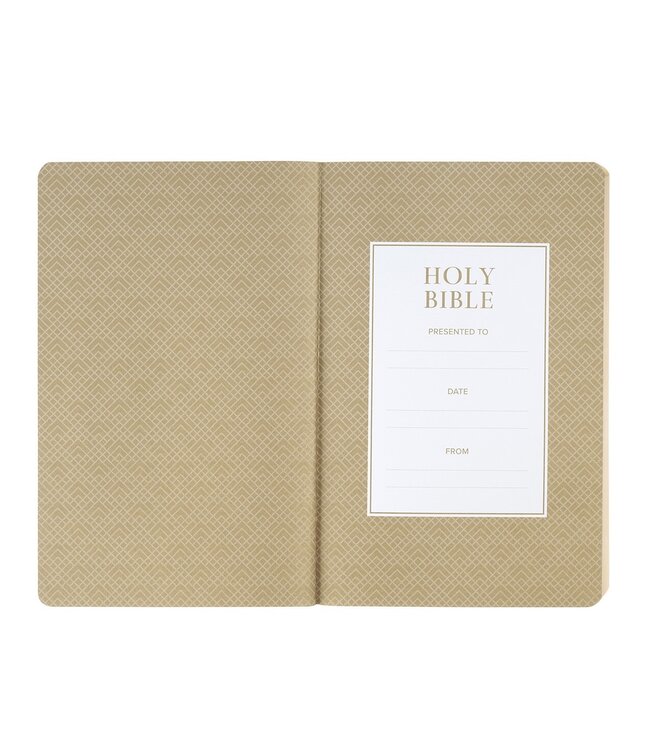 Chestnut Brown Faux Leather King James Version Gift Bible