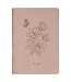 Be Still Pink Floral Faux Leather Classic Journal with Zipper Closure - Psalm 46:10 | 仿皮筆記本，附拉鍊封口