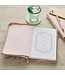Be Still Pink Floral Faux Leather Classic Journal with Zipper Closure - Psalm 46:10 | 仿皮筆記本，附拉鍊封口