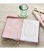 Always Be Joyful Dusty Mauve Faux Leather Classic Journal with Zipper Closure - 1 Thessalonians 5:16 | 仿皮筆記本，附拉鍊封口