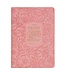 Trust Pink Floral Faux leather Classic Journal with Zipper Closure - Isaiah 40:31 | 仿皮筆記本，附拉鍊封口