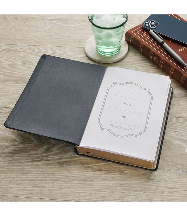 I Know the Plans Graphite Gray Classic Journal—Jeremiah 29:11 | 仿皮手札