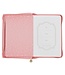 Be Still and Know Geometric Pink Faux Leather Journal with Zipper Closure - Psalm 46:10 | 仿皮筆記本，附拉鍊封口