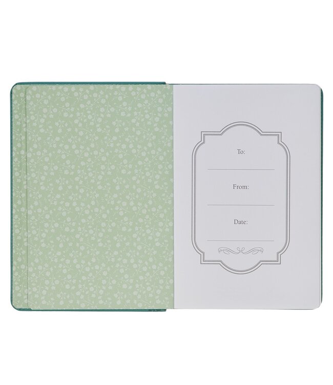 Be Still & Know Teal Faux Leather Classic Journal - Psalm 46:10 | 仿皮筆記本