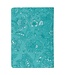 Trust in the Lord Teal Floral Faux Leather Journal with Zipper Closure - Proverbs 3:5 | 仿皮筆記本，附拉鍊封口