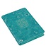 Trust in the Lord Teal Floral Faux Leather Journal with Zipper Closure - Proverbs 3:5 | 仿皮筆記本，附拉鍊封口