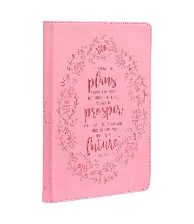 I Know the Plans Pink Faux Leather Classic Journal - Jeremiah 29:11 | 仿皮筆記本