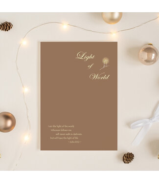 台灣基督教恩惠福音會 Taiwan Grace Christian Gospel Assembly 禱告手札——世界之光（栗棕）