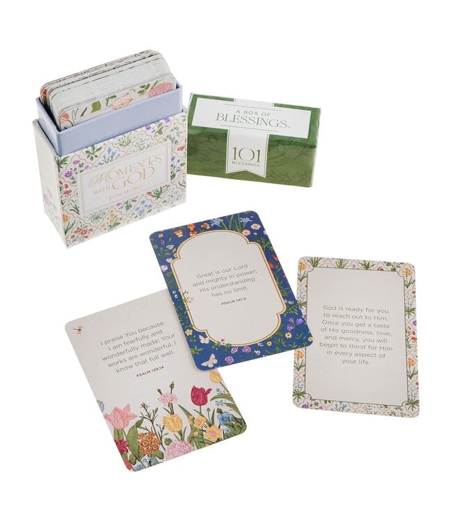 Wildflower 101 Moments With God For Moms Box of Blessings | 祝福金句卡