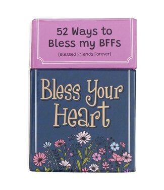 Christian Art Gifts Bless Your Heart Box of Blessings® – 52 Ways to Bless My BFFs (Blessed Friends Forever) | 祝福金句卡