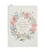 A Sweet Friendship Bright Floral Wreath Faux Leather Classic Journal with Zipper Closure - Proverbs 27:9 | 仿皮拉鍊筆記本