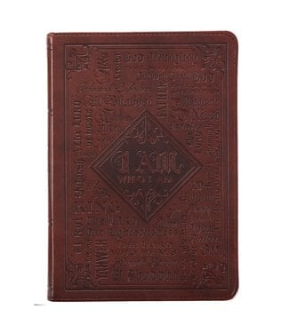 Christian Art Gifts Names of God Chestnut Brown Faux Leather Classic Journal | 仿皮筆記本