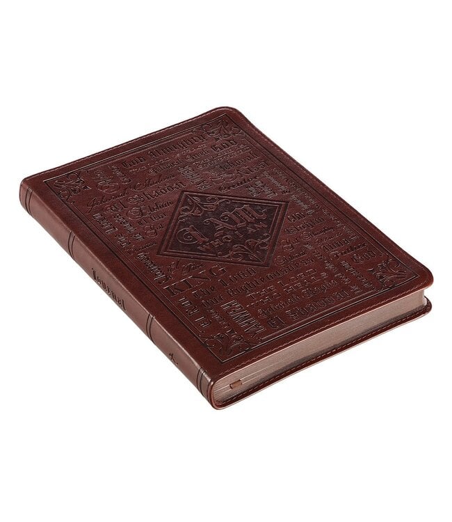 Names of God Chestnut Brown Faux Leather Classic Journal | 仿皮筆記本
