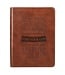 Be Strong and Courageous Saddle Tan Handy-sized Faux Leather Journal - Joshua 1:9 | 仿皮輕便筆記本